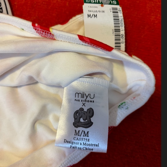 Pop Underwear apples bamboo bandeau bralette NWT - Picture 7 of 9